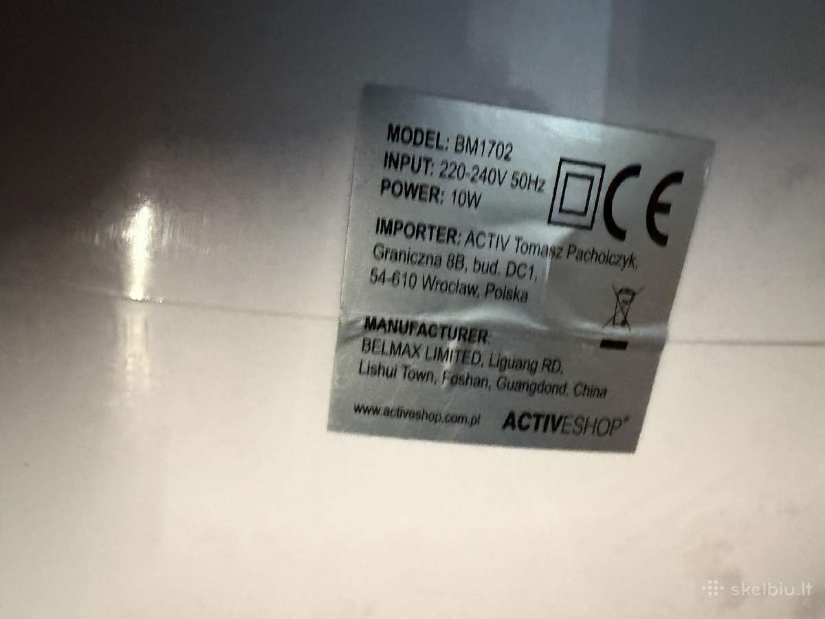 Uv-c sterilizatorius Germix Dual Bm1702 Naujas - nuotraukos Nr. 2