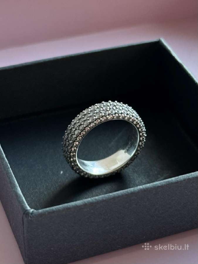Pandora Timeless Pave Triple row žiedas 54 - nuotraukos Nr. 2