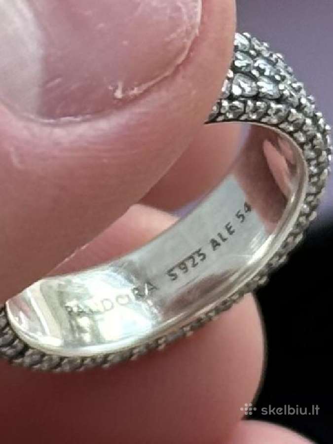 Pandora Timeless Pave Triple row žiedas 54 - nuotraukos Nr. 6