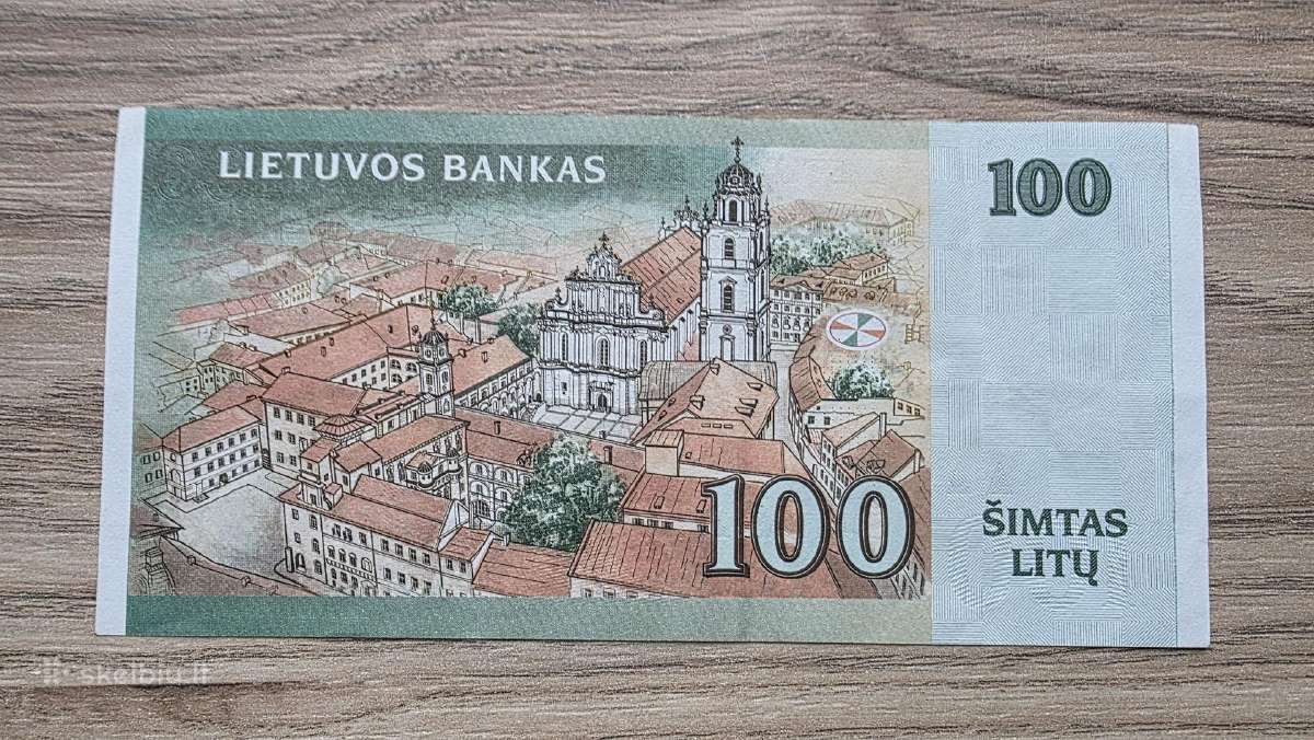 2000 metų 100 litų Aa serija - nuotraukos Nr. 2