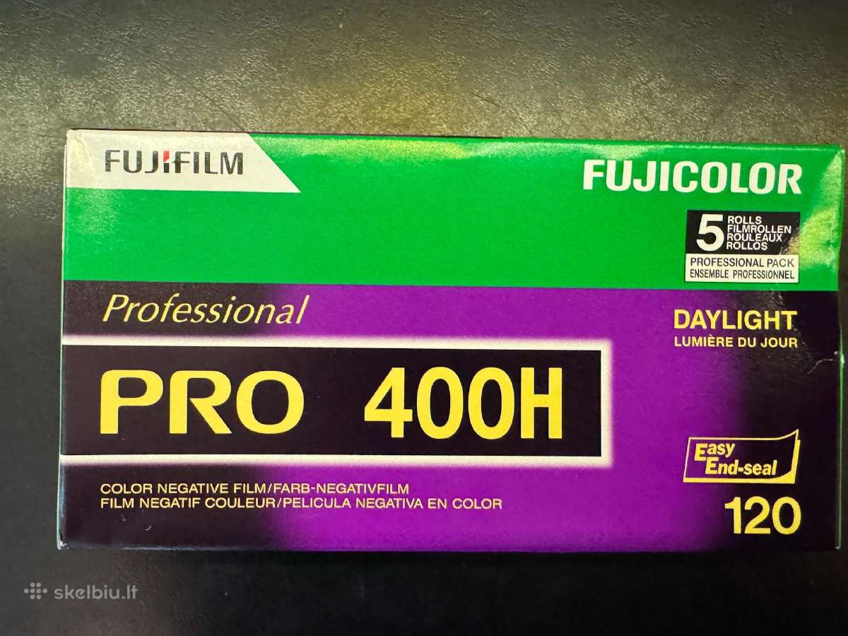 Fujifilm Pro 400h, 120, 5-pack fotojuosta