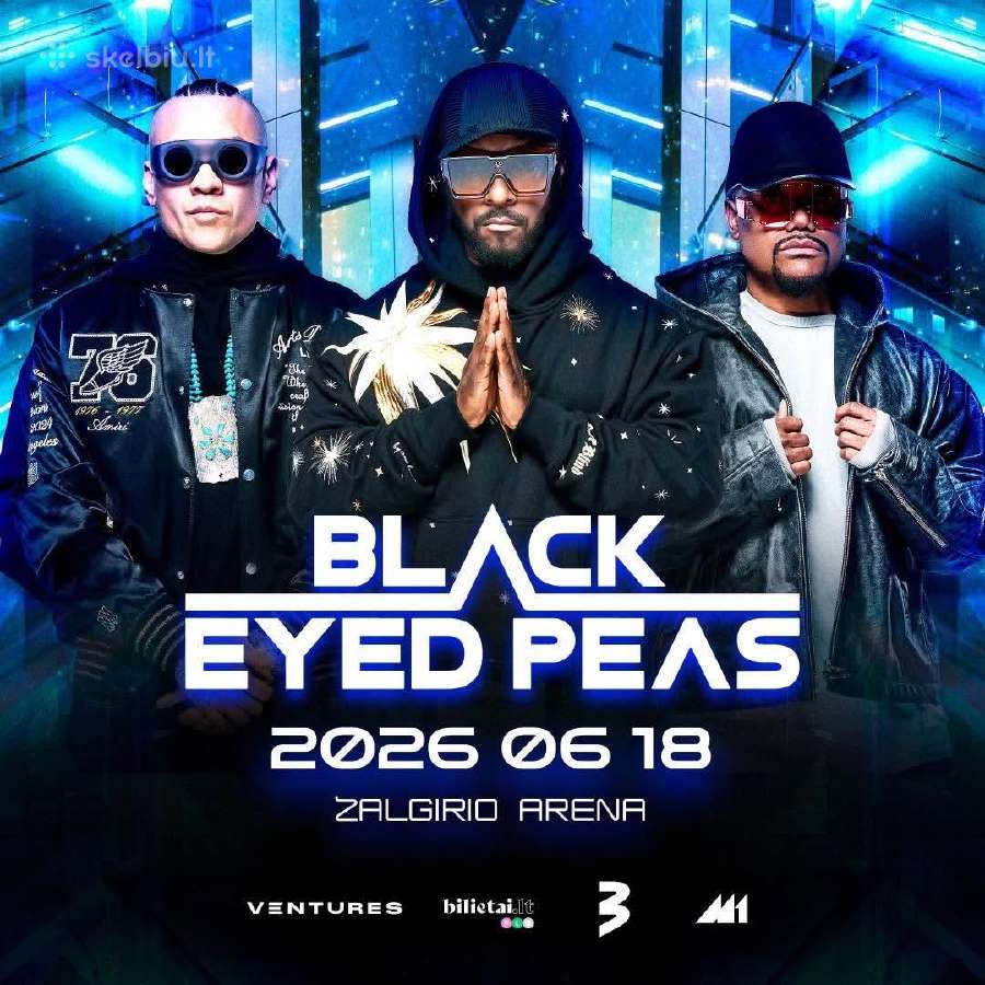 Parduodu du bilietus į Black Eyed Peas koncertą