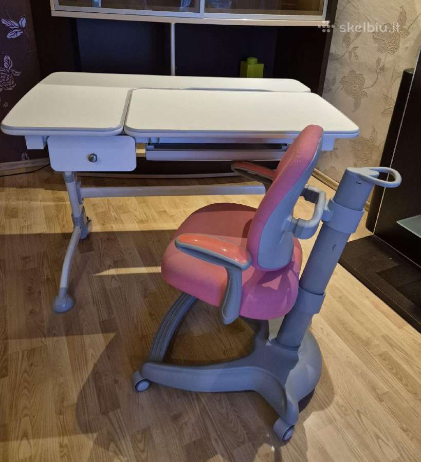 Ergonomiškas stalas vaikui su kėdė rinkinyje - nuotraukos Nr. 7