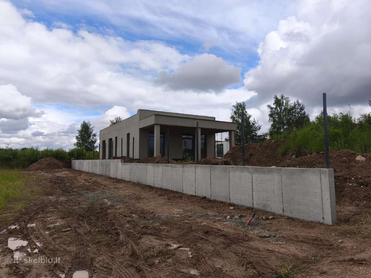 Atraminių sienučių, Tvoros rostverkų betonavimas. - nuotraukos Nr. 2