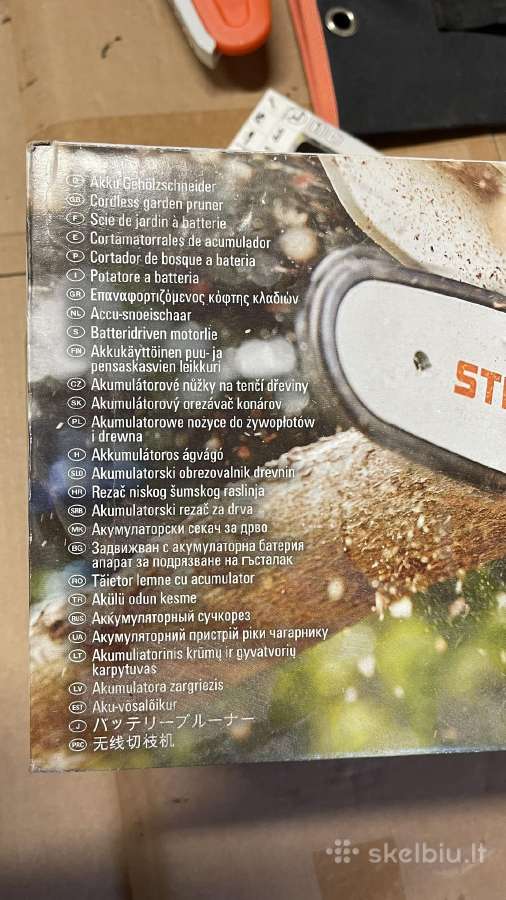 Universalus akumuliatorinis genėtuvas Stihl Gta 26 - nuotraukos Nr. 9