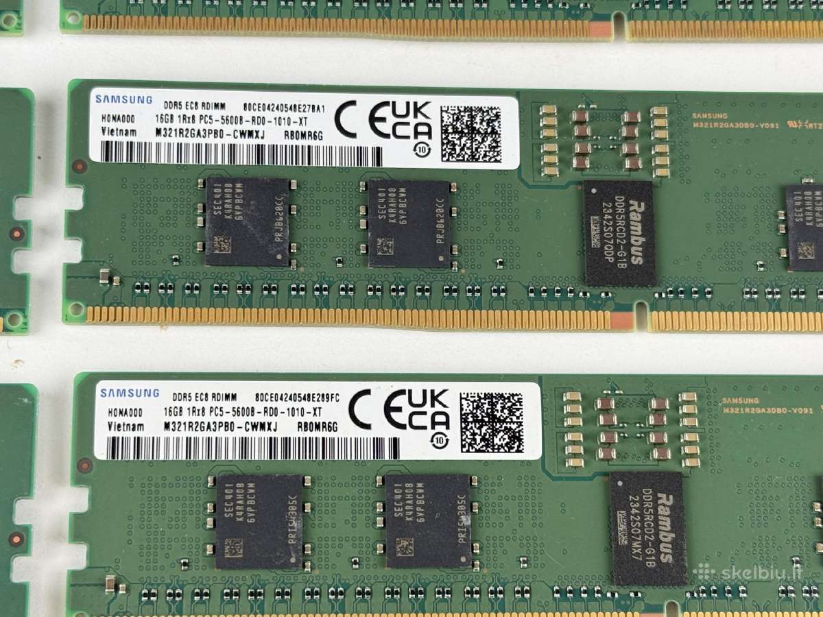 128 GB Ddr5 Rdimm 5600 Serverio Ramai - nuotraukos Nr. 2