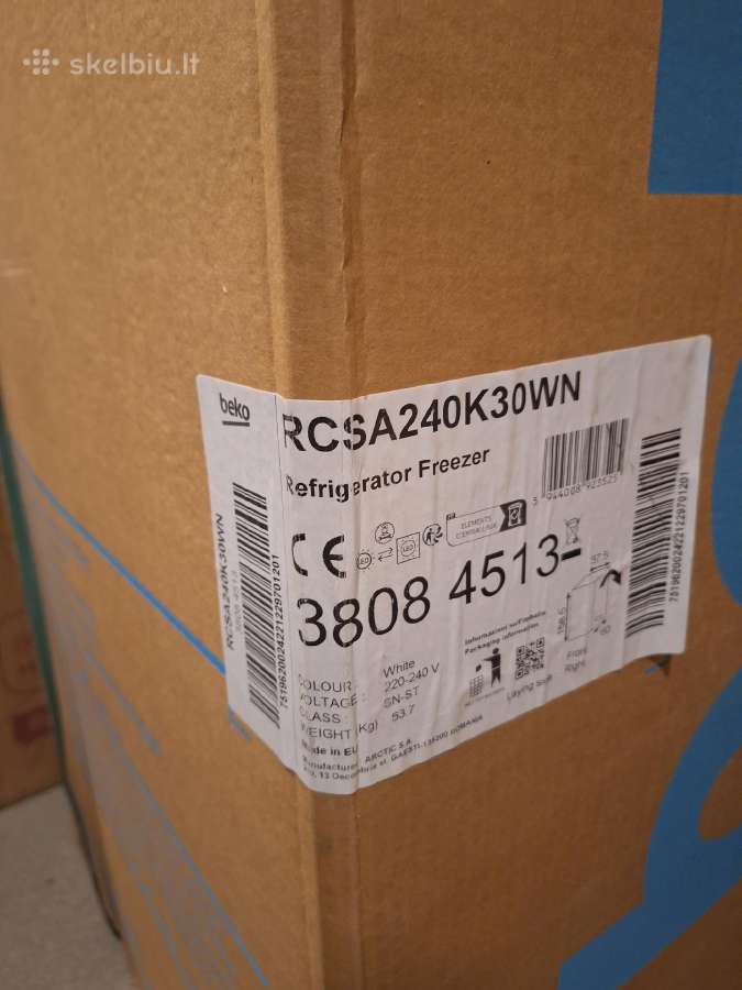 Beko Rc5a240k30wn šaldytuvas su šaldikliu – naujas - nuotraukos Nr. 2