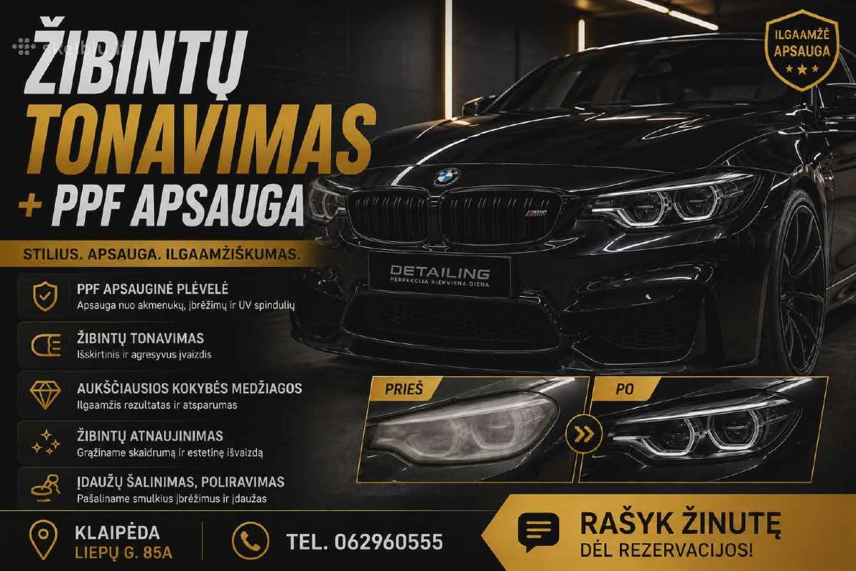 Žibintu Poliravimas ,tonavimas
