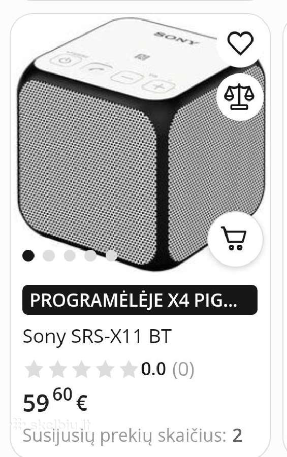 Už puse kainos 10w Sony kolonele