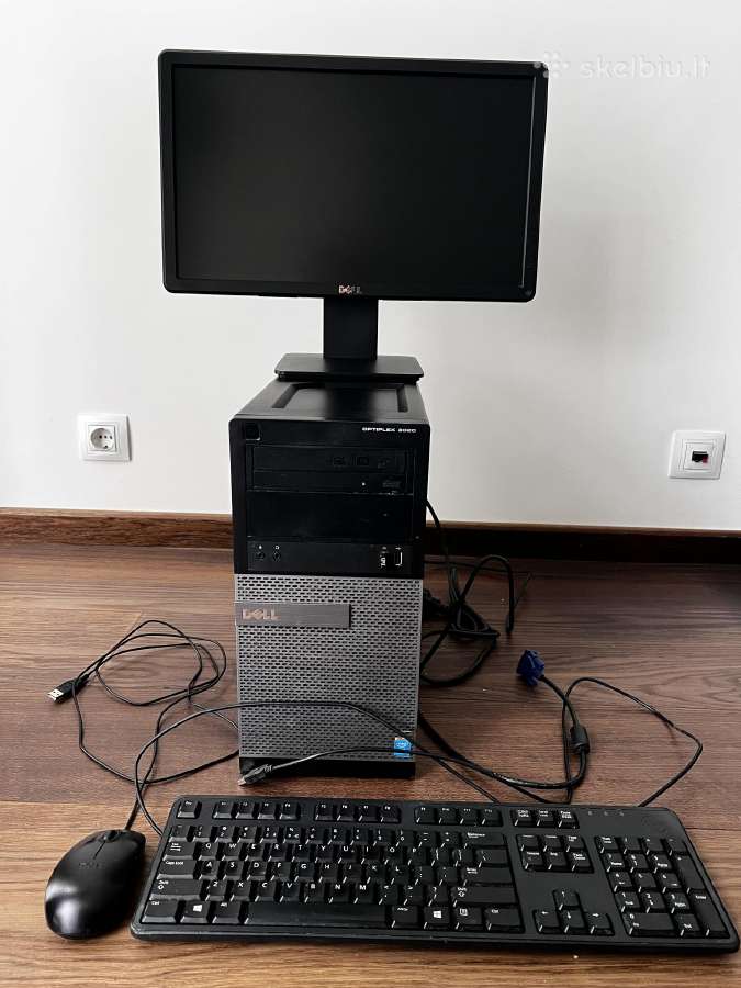 Dell Monitorius ir stacionarus kompiuteris