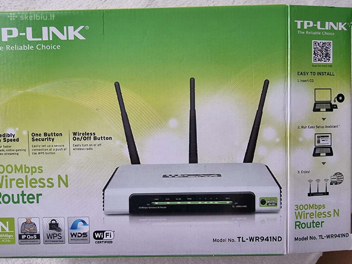 Maršrutizatorius Tp-link Tl-WR 941nd 300mbps