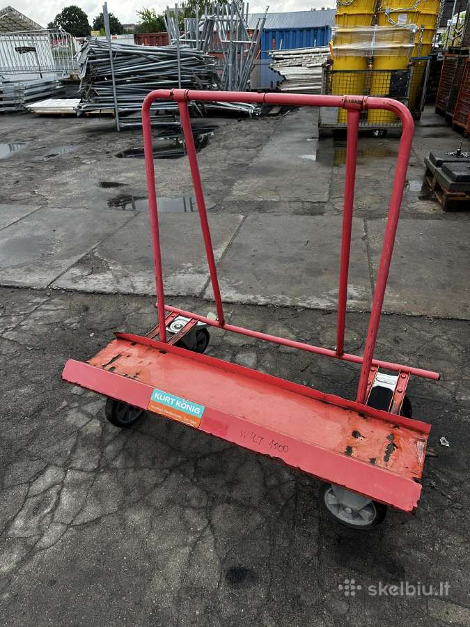 Plokščių, gipso vežimėlis - stalas 800kg, Wiltec
