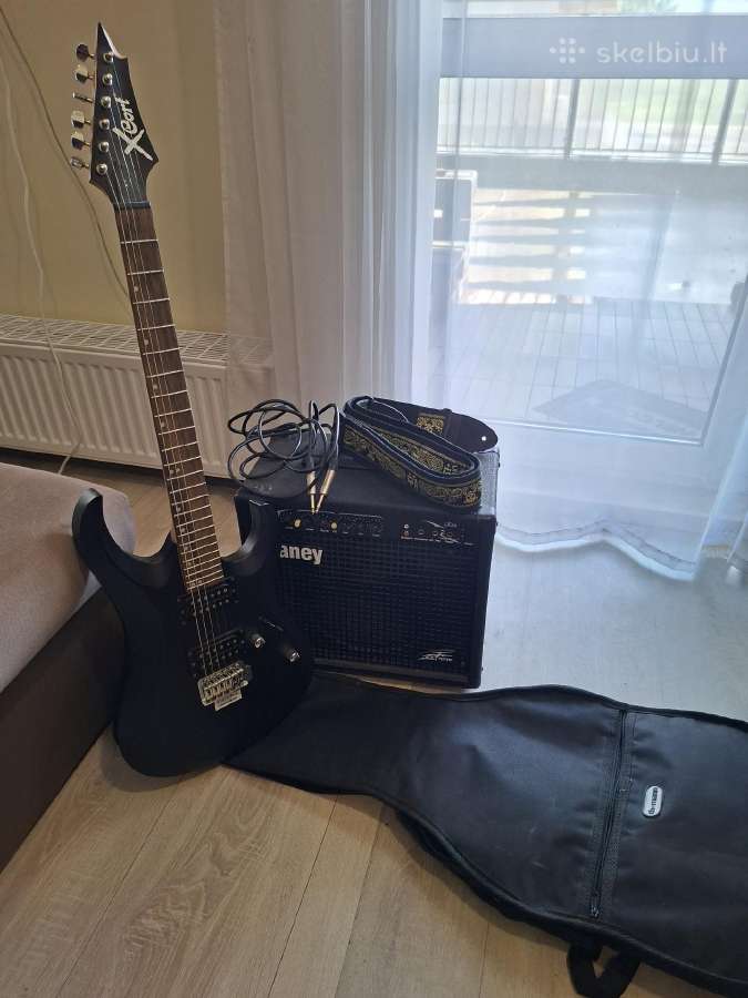 Elektrinė gitara ir kubas