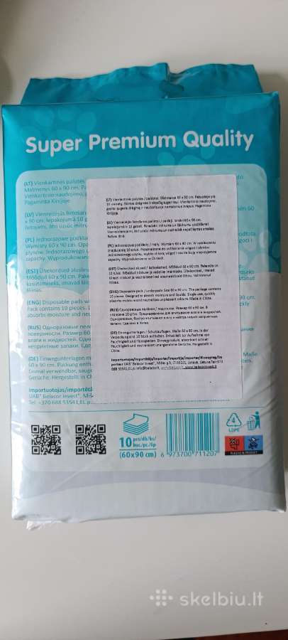 Palutes šunims Eco 60x90 cm dideles 10vnt poke - nuotraukos Nr. 5
