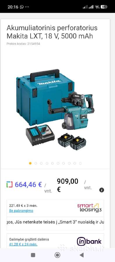 Makita Dhr243rtjw - nuotraukos Nr. 11