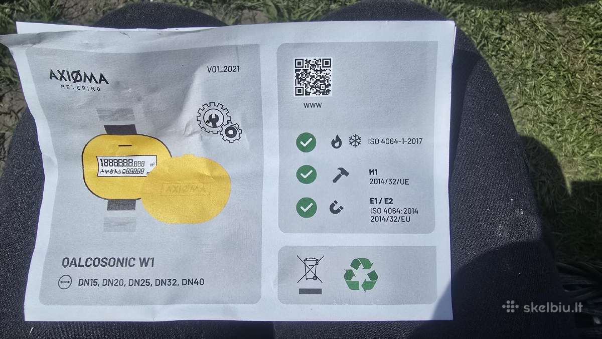 Axioma Qalcosonic W1 Lora ultragarsinis skaitiklis - nuotraukos Nr. 2