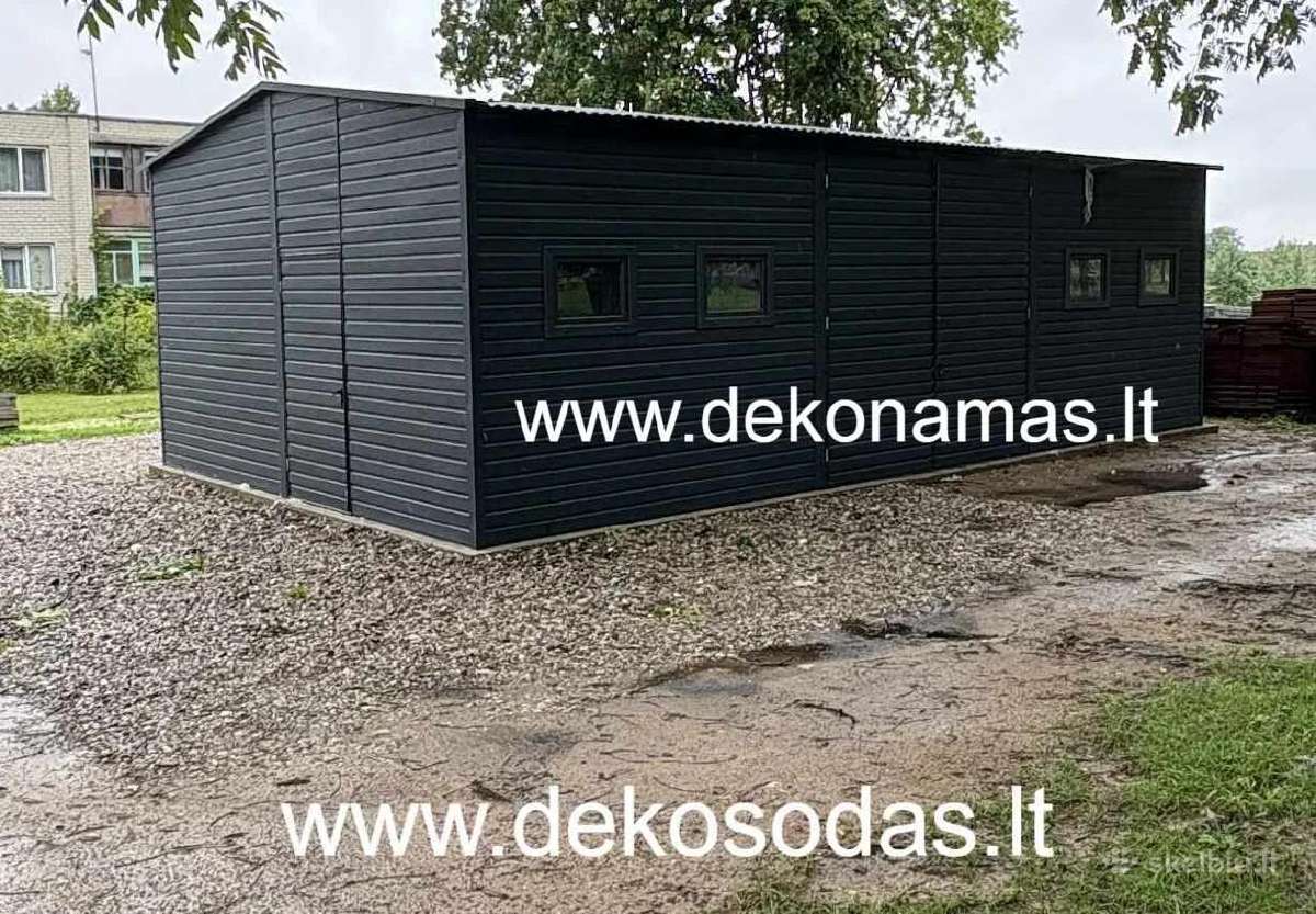 Skardinis garažas 6x10 m - nuotraukos Nr. 2