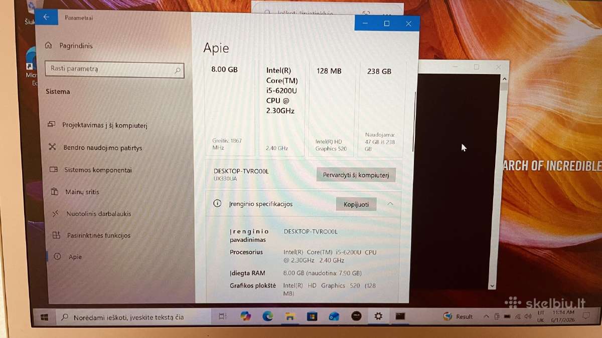 Asus Zenbook Ux330u puikiai veikia - nuotraukos Nr. 5