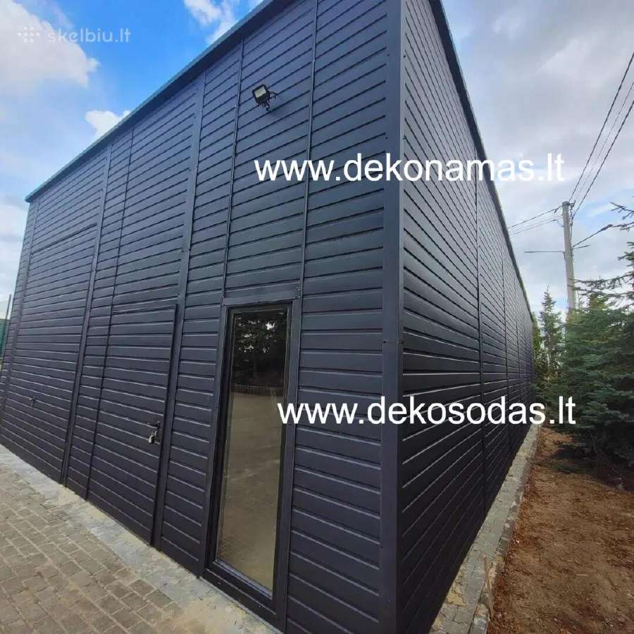 Skardinis garažas 7x14 m Ral