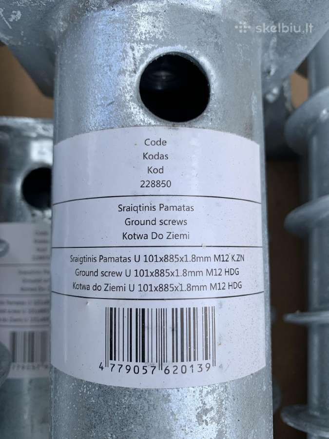 Parduodu sraigtinius pamatus