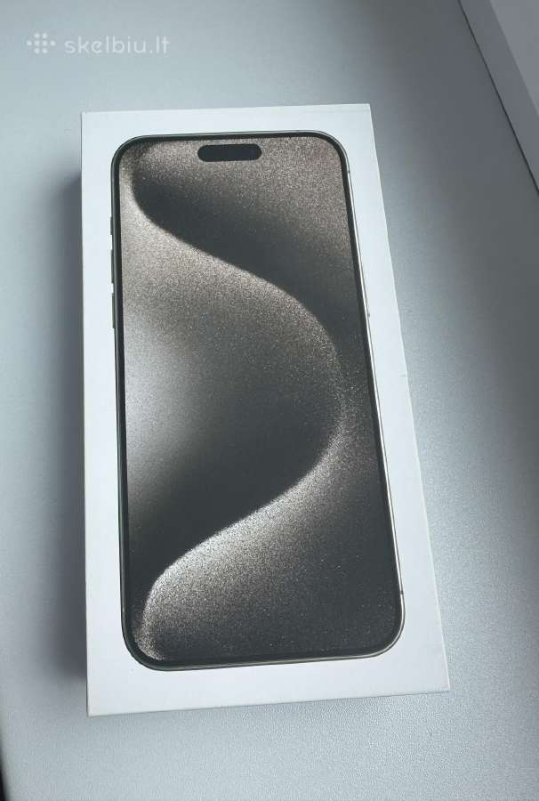 iPhone 15 pro max, natural titanium