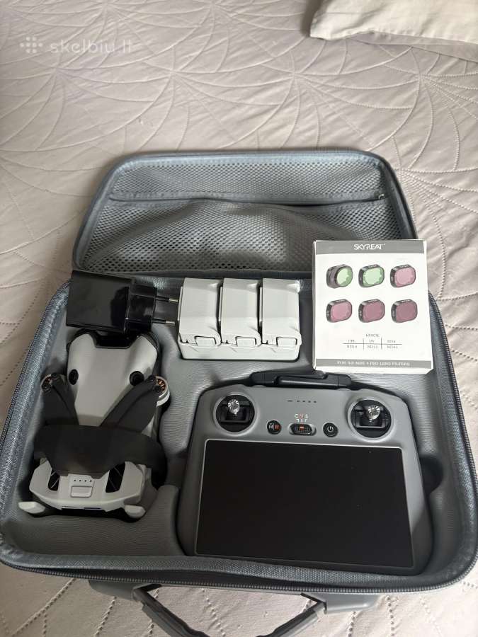 Dji Mini 4 Pro Fly More Combo (Rc2) – kaip naujas,