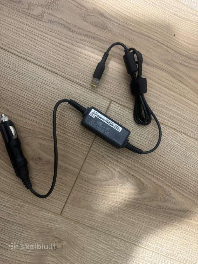 Lenovo notebook originalus auto pakrovejas, 65w - nuotraukos Nr. 2