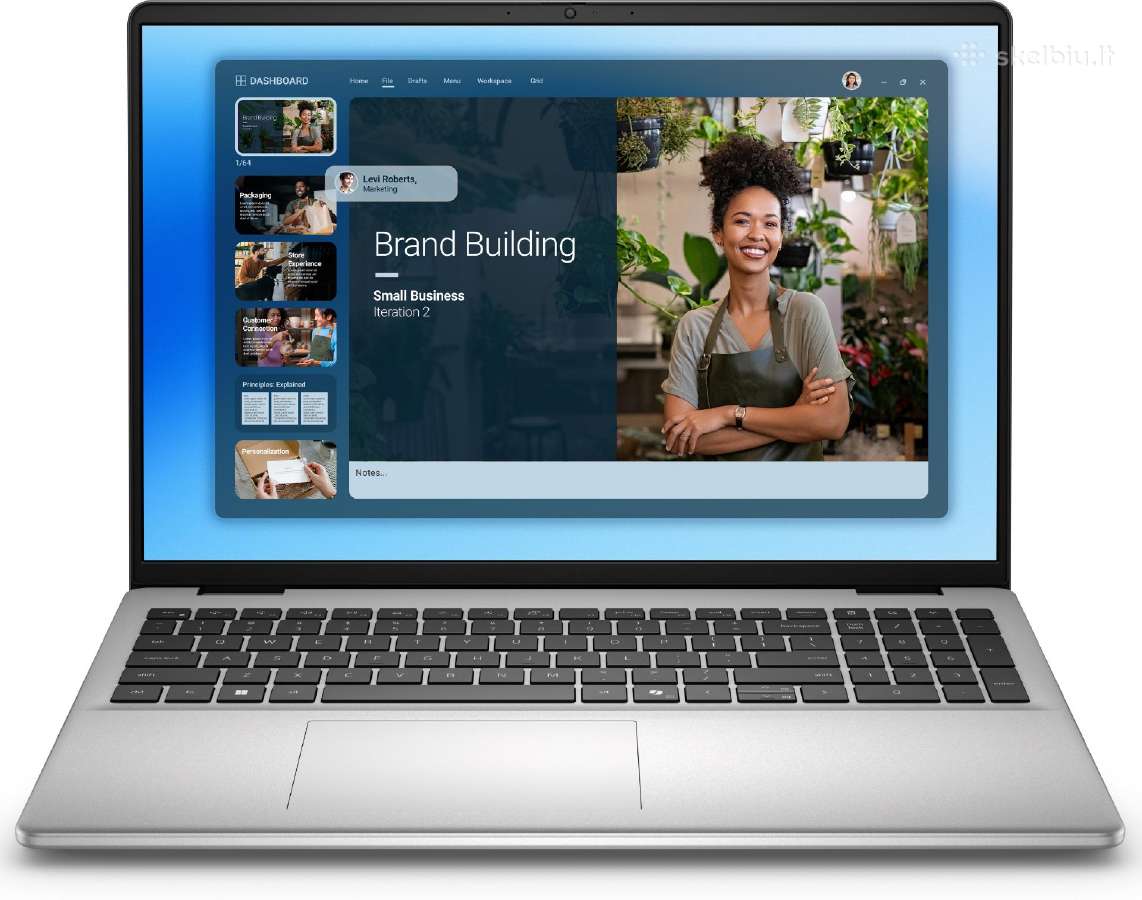 Naujas Dell 16251 su intel ultra 7 16gb 1tb metal - nuotraukos Nr. 2
