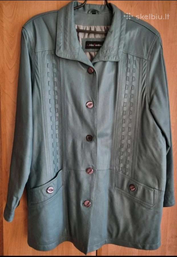 Vintage 90s natūralios odos striukė Alessandro - nuotraukos Nr. 3