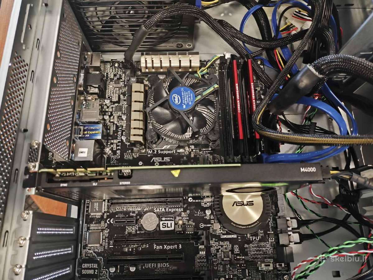 I7-4790 16gb 480gb SSD Quadro M4000 8gb 750w - nuotraukos Nr. 4