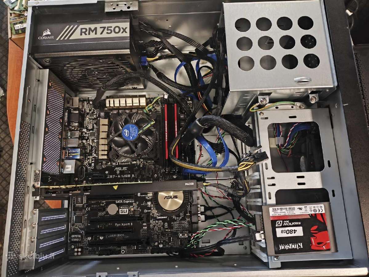 I7-4790 16gb 480gb SSD Quadro M4000 8gb 750w - nuotraukos Nr. 3