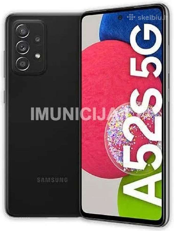 Samsung Galaxy A52s 5G + 3 mėn. garantija