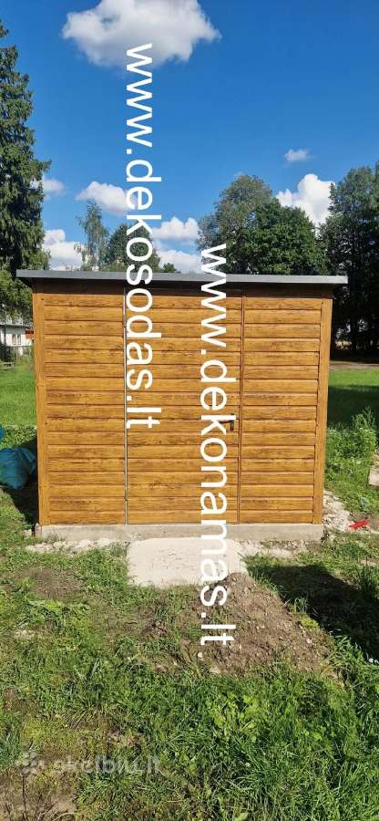 Skardinis sandėliukas 2,5x3 m – ąžuolo imitacija - nuotraukos Nr. 2
