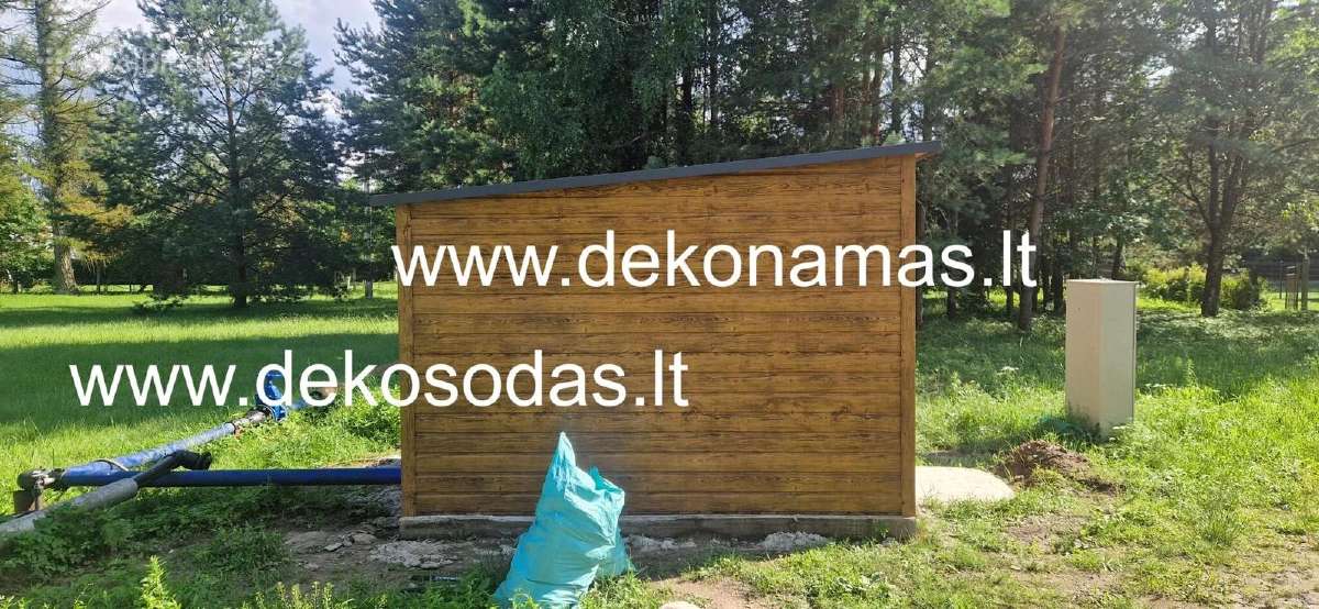 Skardinis sandėliukas 2,5x3 m – ąžuolo imitacija - nuotraukos Nr. 3