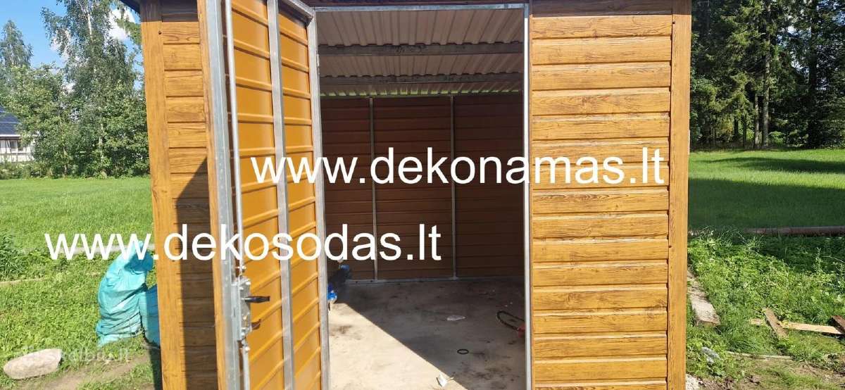 Skardinis sandėliukas 2,5x3 m – ąžuolo imitacija - nuotraukos Nr. 4