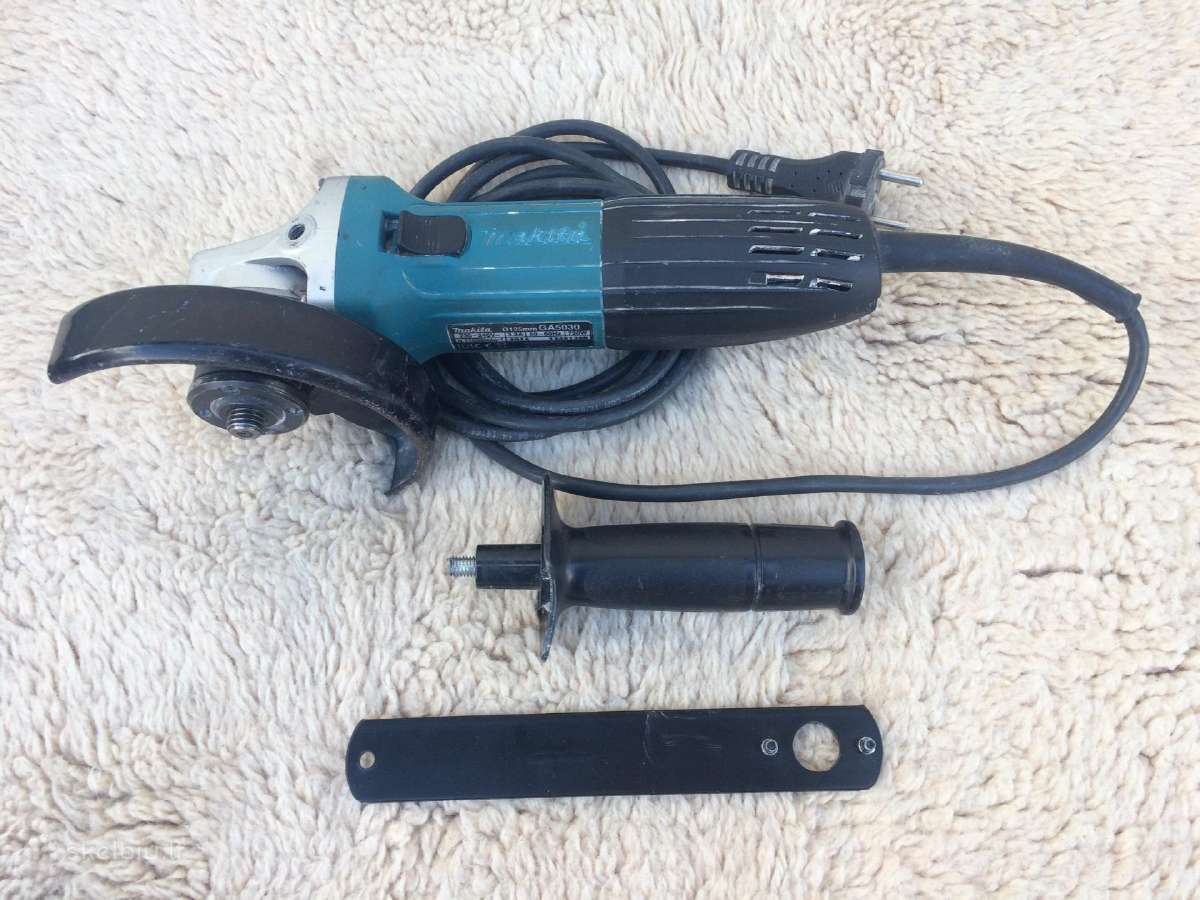 Makita Ga5030 kampinis šlifuoklis - bulgarkė - nuotraukos Nr. 3