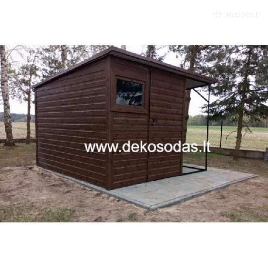 Malkų sandėliukas 3x2 m – medžio imitacija - nuotraukos Nr. 2