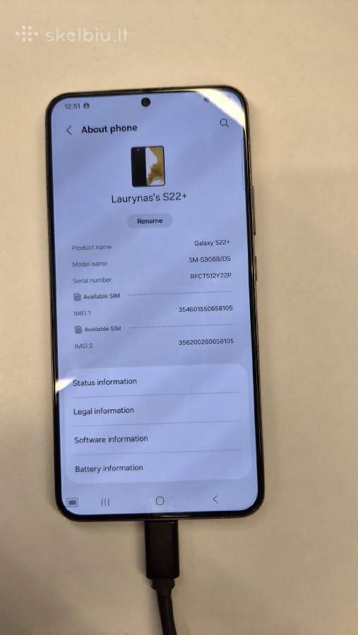 Samsung S22+ (plius)