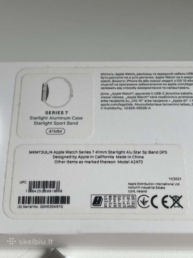 Apple Watch Series 7 41 mm,labai gera būklė - nuotraukos Nr. 4