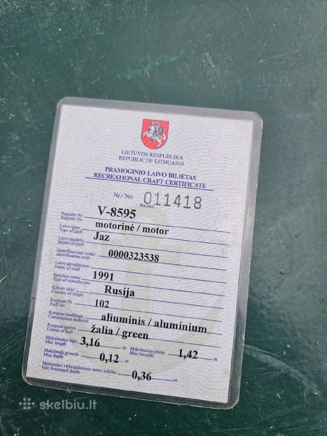 Aliumininė valtis su priekaba - nuotraukos Nr. 5