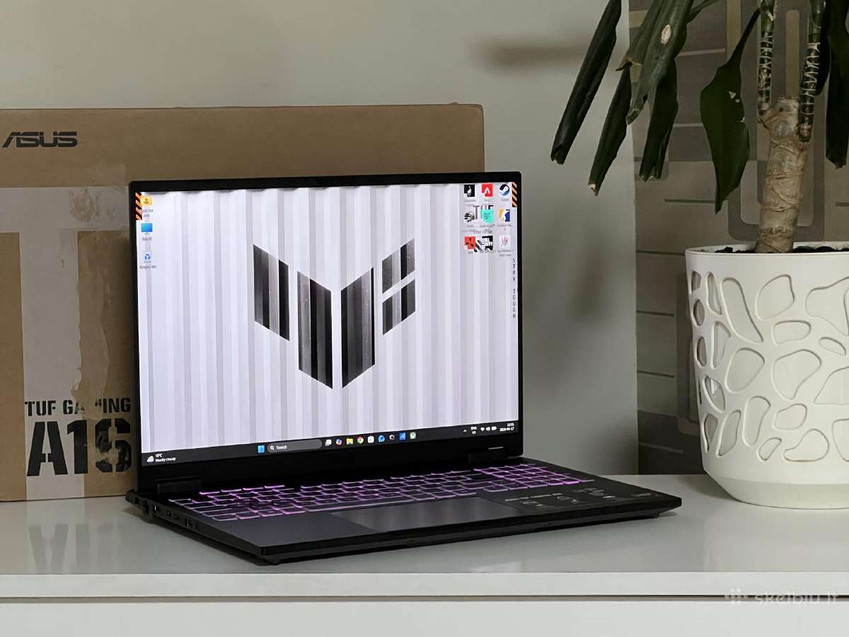 Parduodamas Asus Tuf A16 su Rtx 5050 8gb, Ryzen 7.