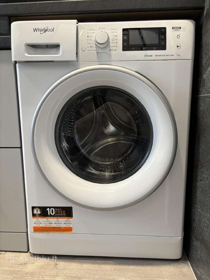 Naudota siauresnio modelio skalbimo mašina