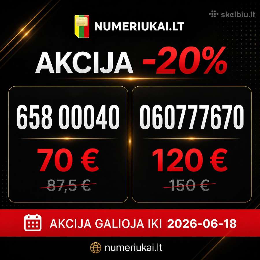 Gražūs telefono numeriai – 10.000 Nr, pigūs planai - nuotraukos Nr. 8