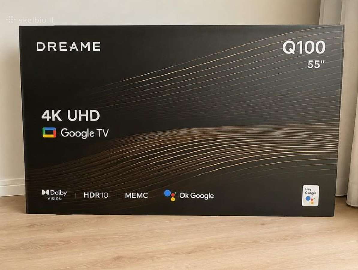 Dreame 55q100 55" 4k LCD Smart TV – naujas TV