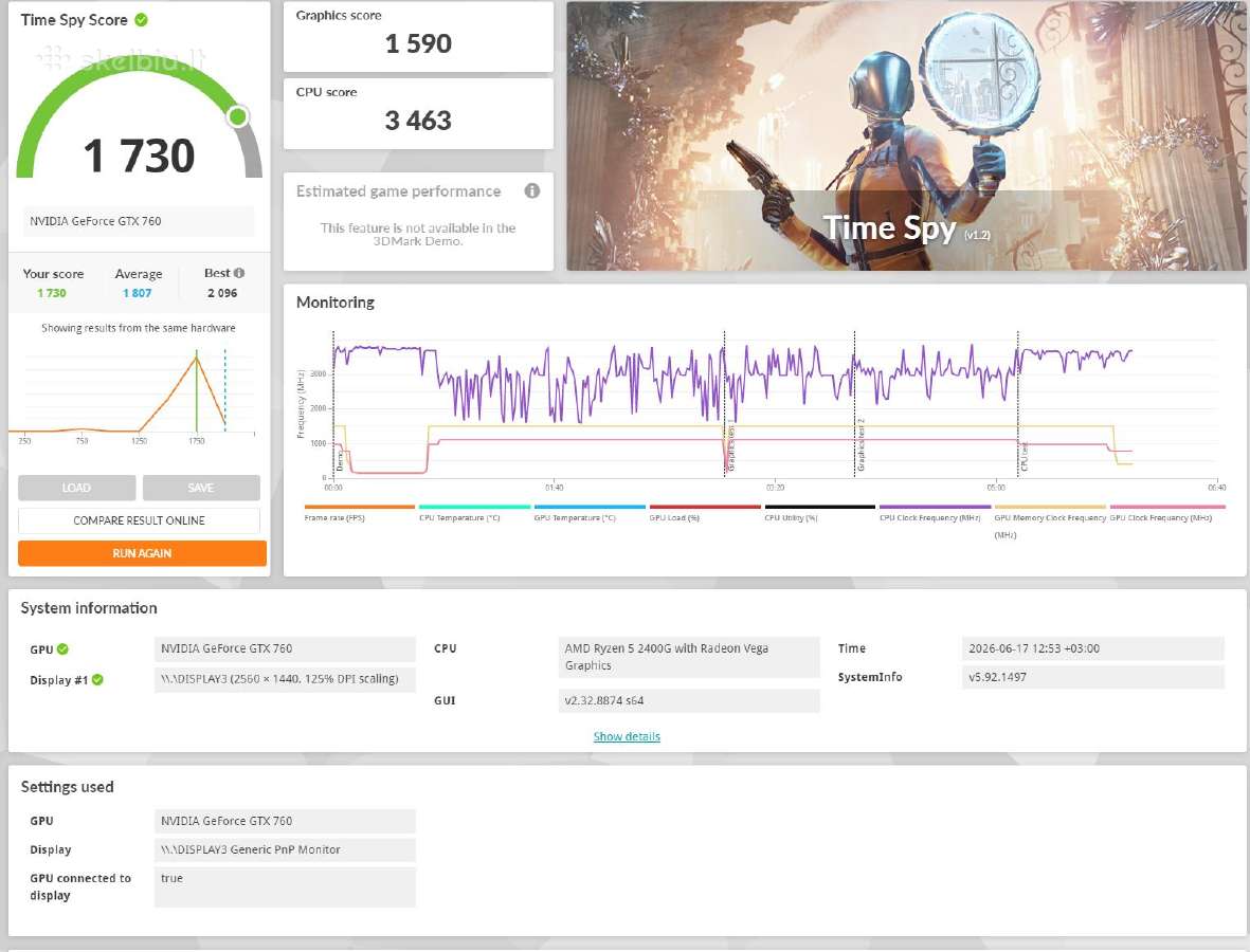 Asus Geforce Gtx 760 Directcu II 2 GB - nuotraukos Nr. 6
