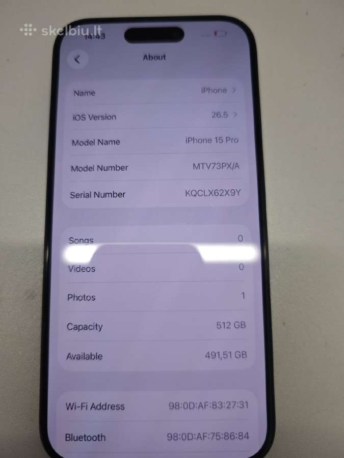 iPhone 15pro 512gb
