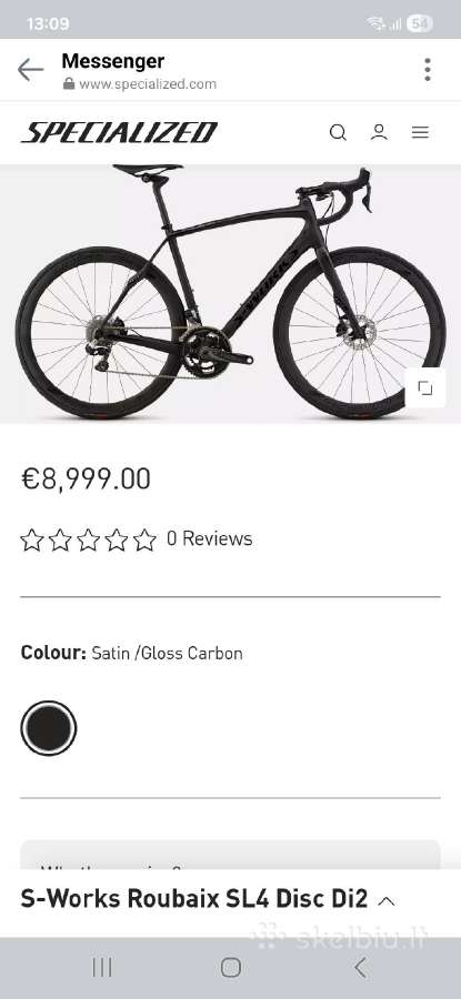 S works roubaix pilnas carbon ultegra 2x12 Di2 52 - nuotraukos Nr. 9