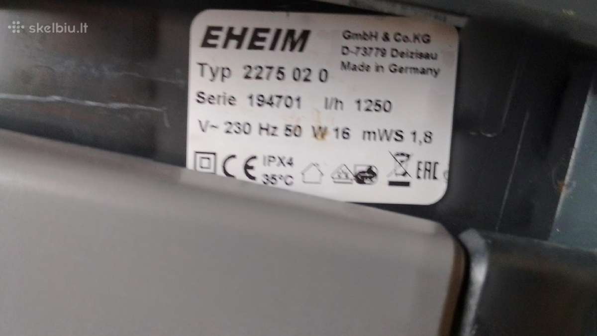 Eheim Professionel filtrai 2275,2076e - nuotraukos Nr. 8