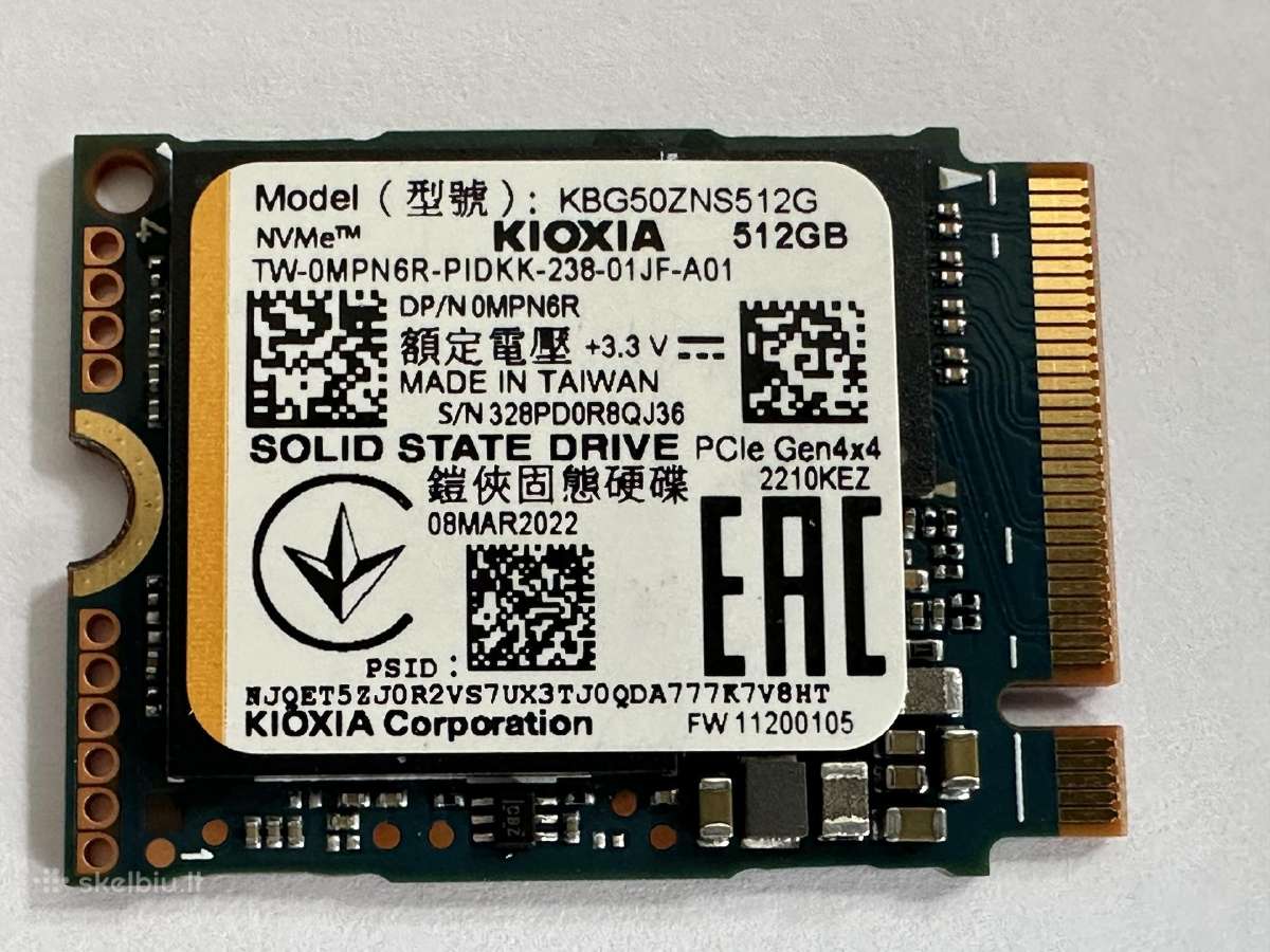 512 GB Kioxia SSD