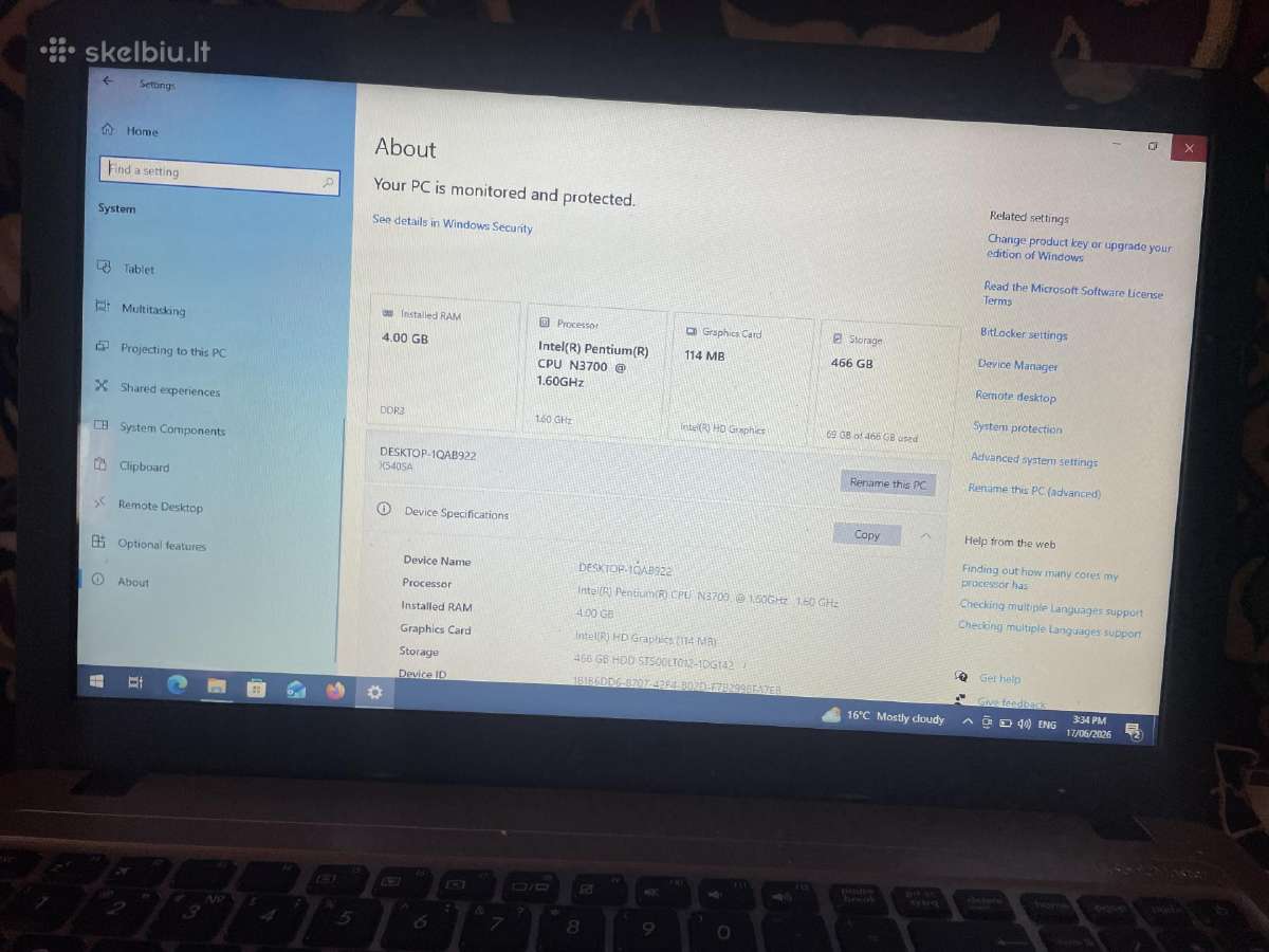 Sveiki parduodu Asus pc